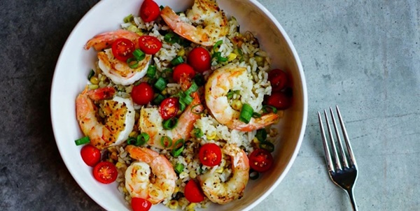 Easy Shrimp and Rice in a Rice Cooker