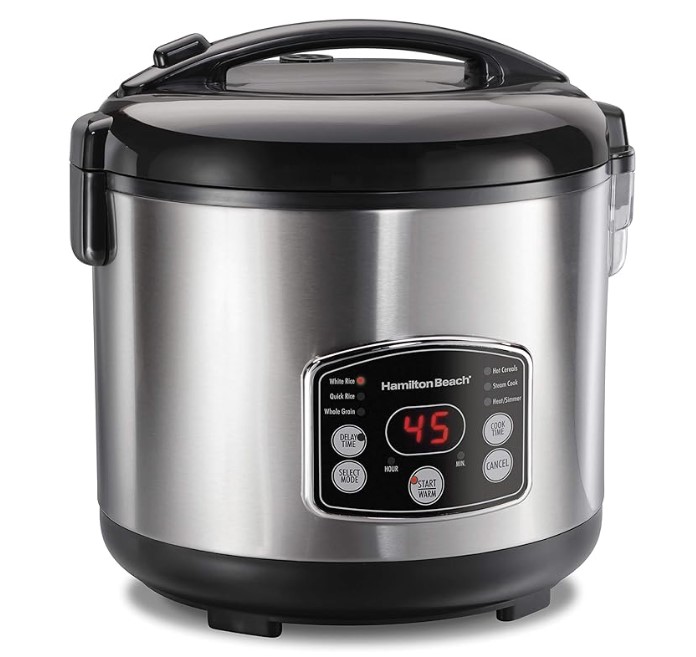 Hamilton Beach Digital Programmable Rice Cooker & Food Steamer